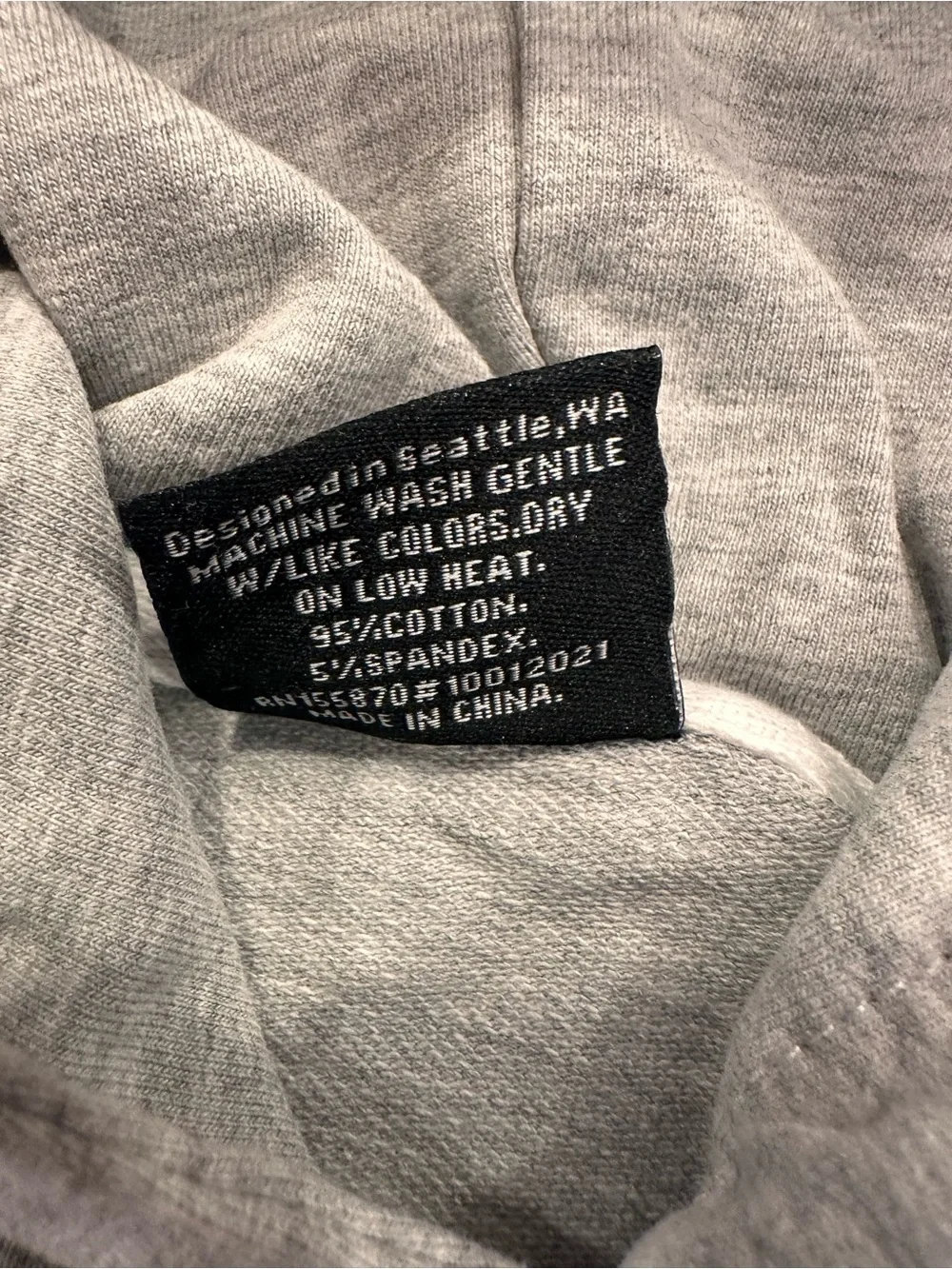 EUC Little Bipsy Short Sleeve Hoodie, Grey, 6-12 Months